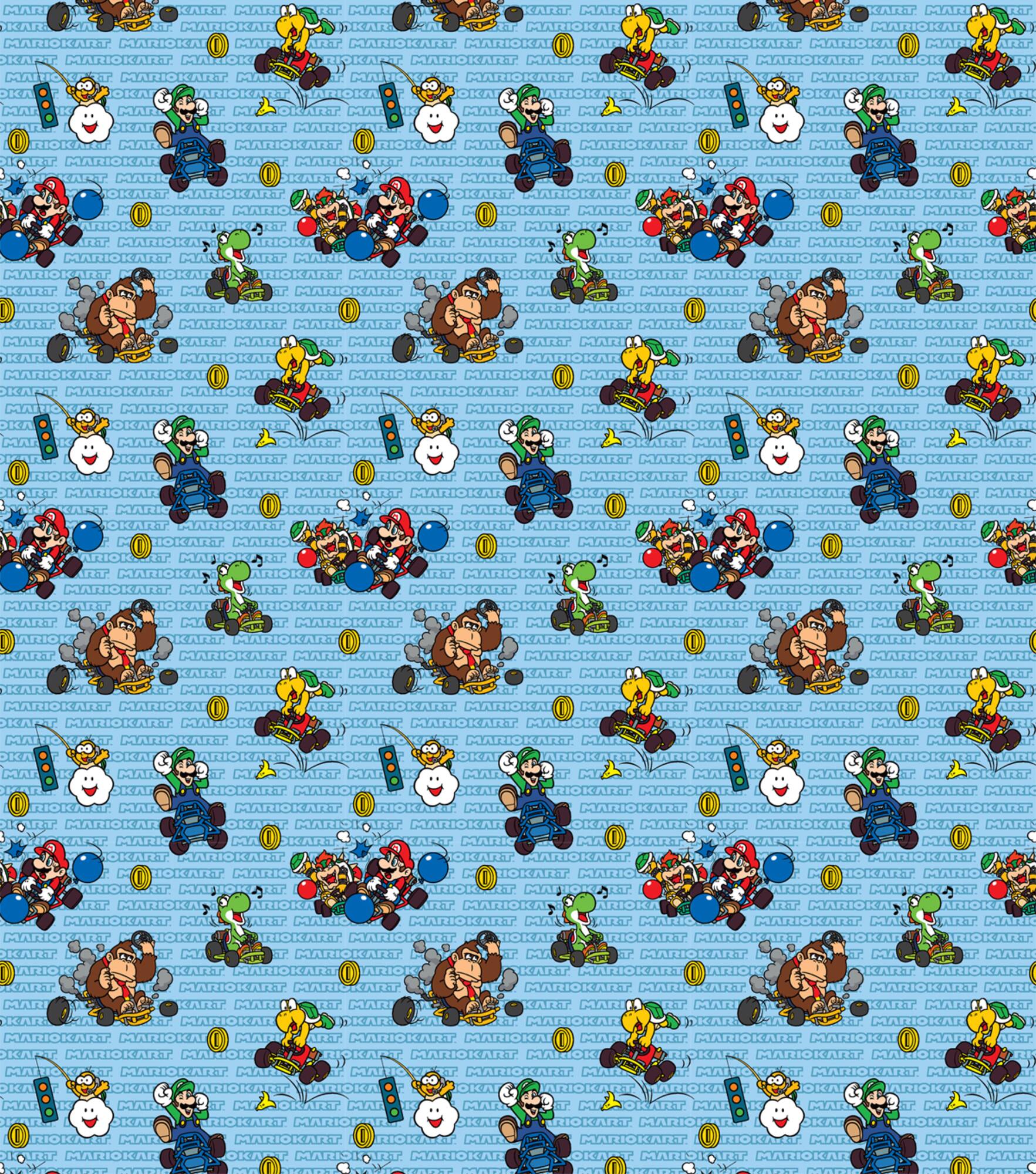 Nintendo® Mario Kart Cotton Fabric